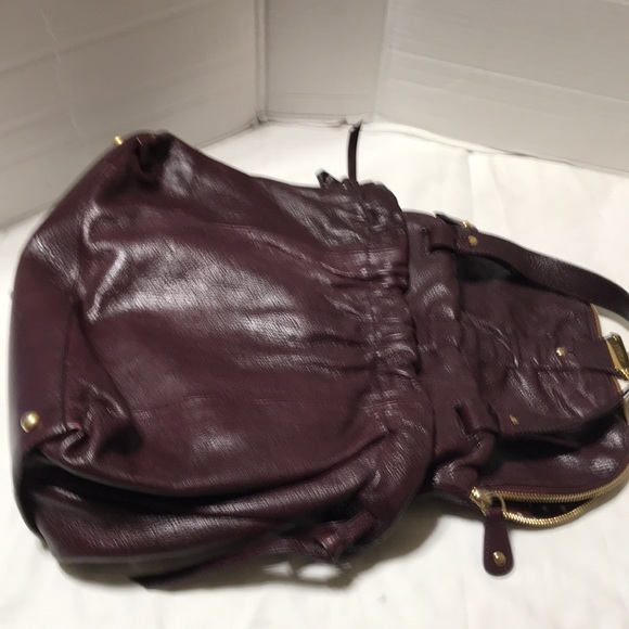 Furla leather satchel with multi compartments and aged bronze hardware. NWOT - Picture 5 of 16